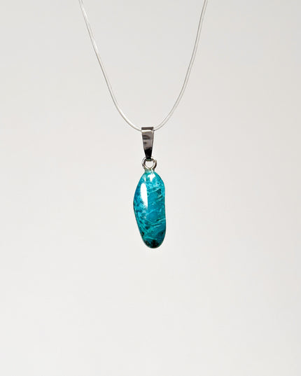 Chrysokoll Anhänger - 925 Silber