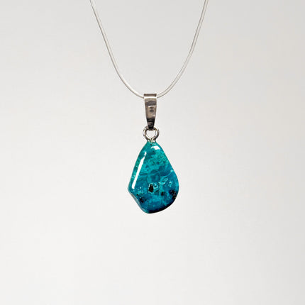 Chrysokoll Anhänger - 925 Silber