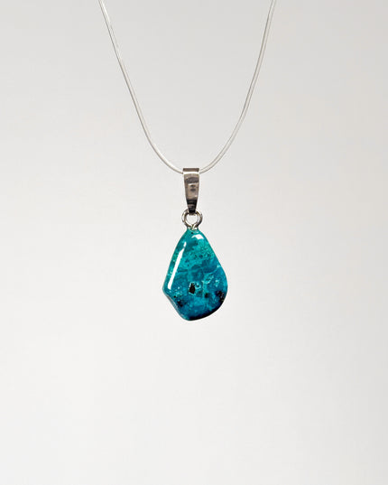 Chrysokoll Anhänger - 925 Silber