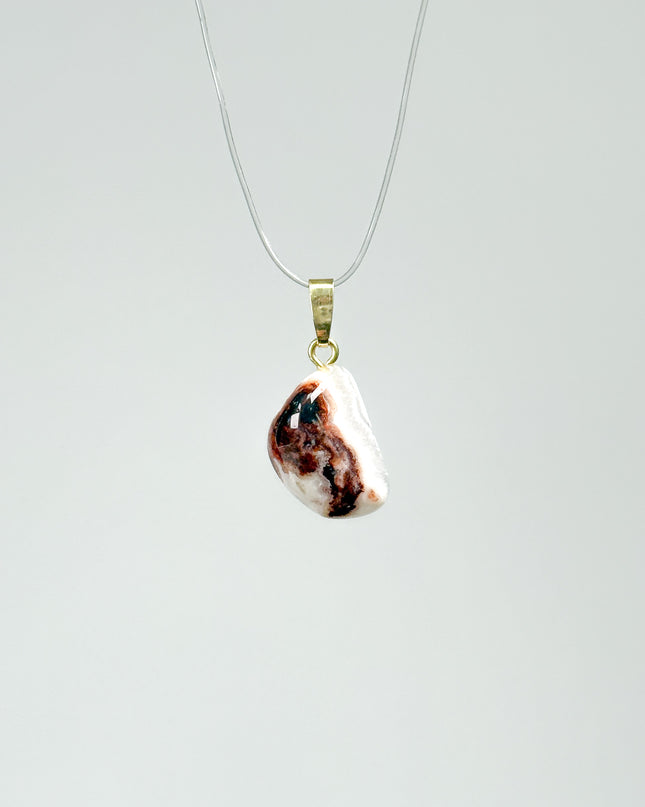 Sardonyx Anhänger - 925 Silber vergoldet