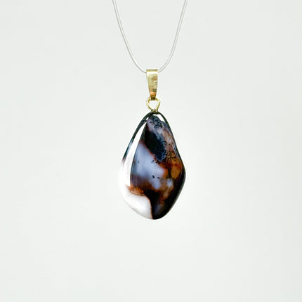 Sardonyx Anhänger - 925 Silber vergoldet