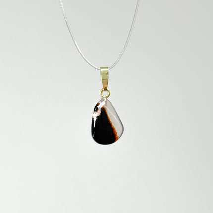 Sardonyx Anhänger - 925 Silber vergoldet
