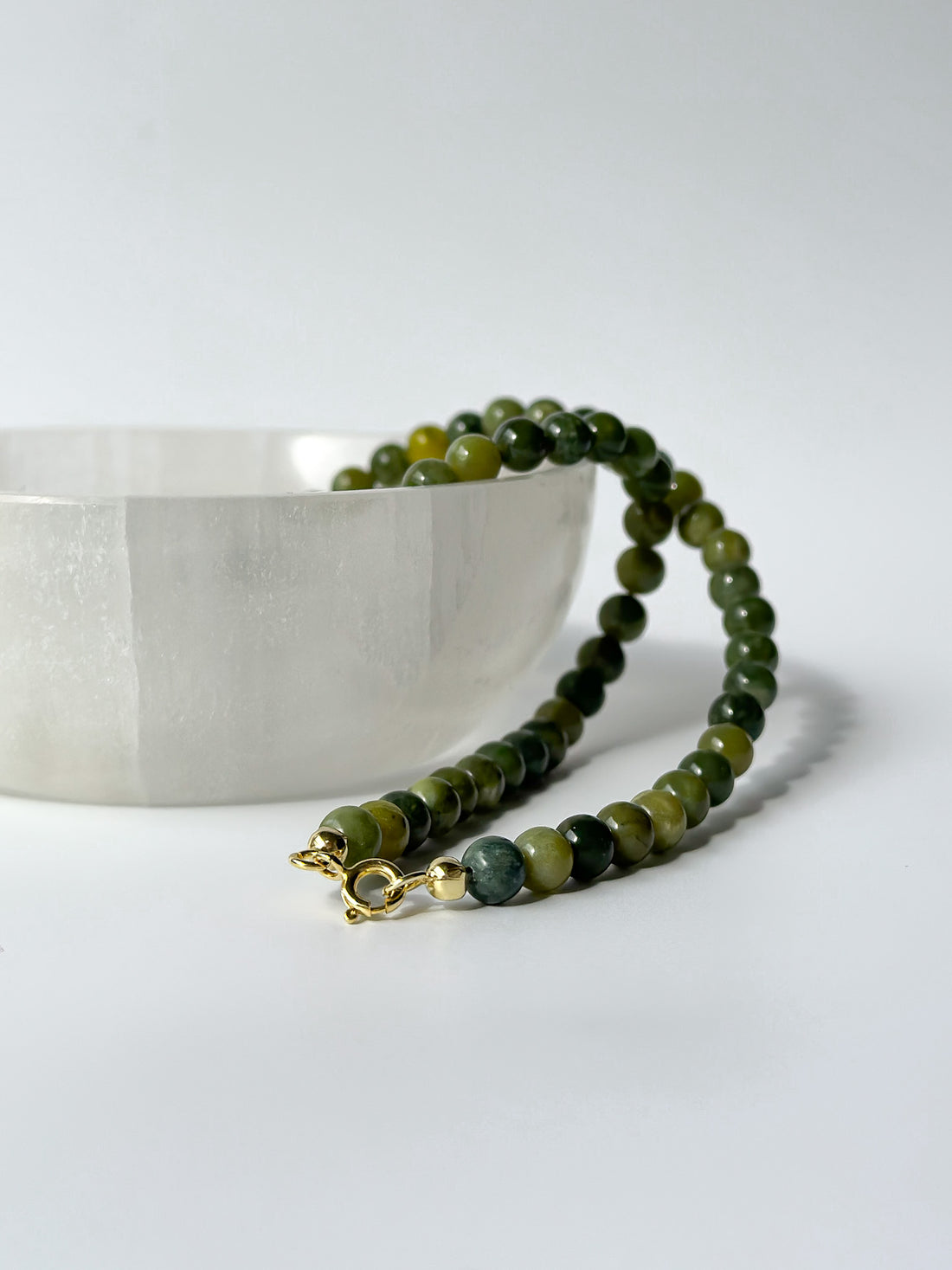 Jade Nephrit - Perlenkette
