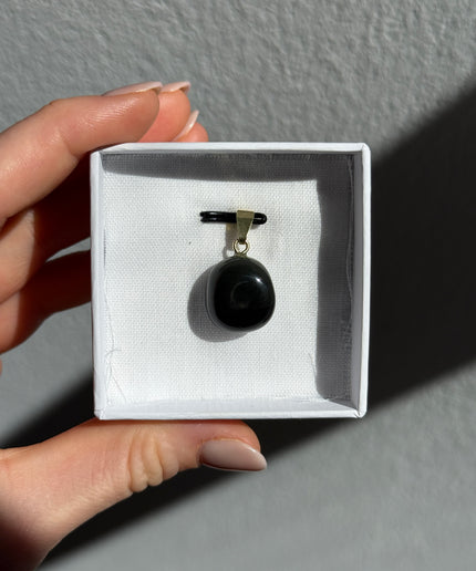 Obsidian (Regenbogenobsidian) Kettenanhänger