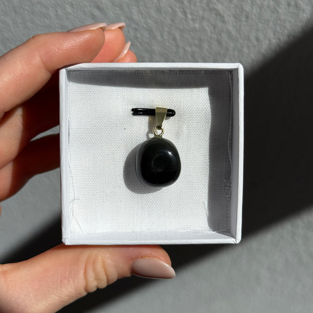 Obsidian (Regenbogenobsidian) Kettenanhänger