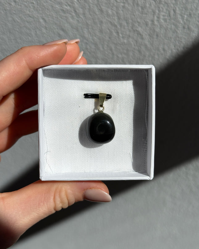 Obsidian (Regenbogenobsidian) Kettenanhänger