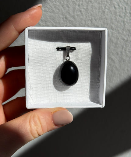 Obsidian (Regenbogenobsidian) Kettenanhänger
