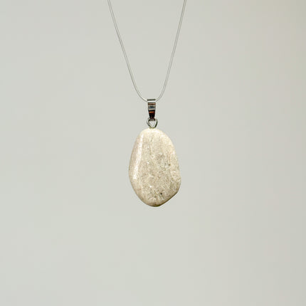 Aventurin weiß (Muskovit-Quarzit) Anhänger - 925 Silber