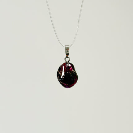 Granat rot Anhänger - 925 Silber