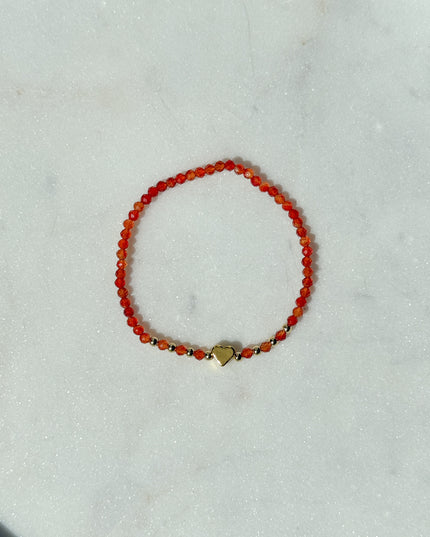 Karneol Armband facettiert