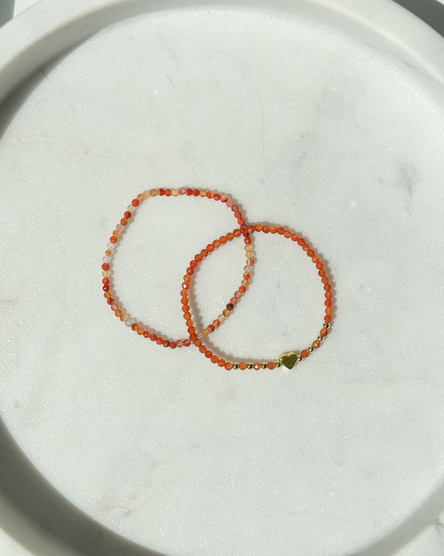Karneol Armband facettiert