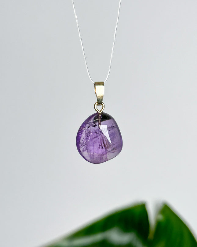 Amethyst Anhänger - vergoldet 925 Silber