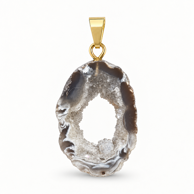 Achat Geode Kettenanhänger