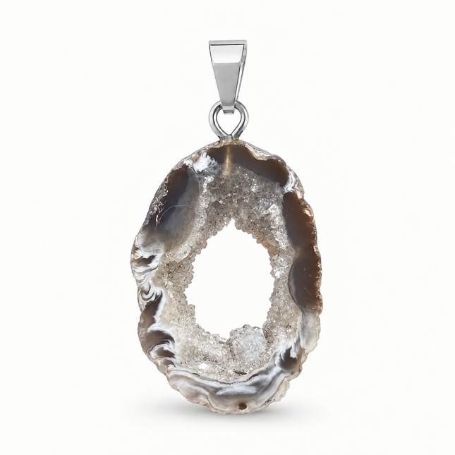 Achat Geode Kettenanhänger