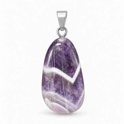 Amethyst Chevron Kettenanhänger
