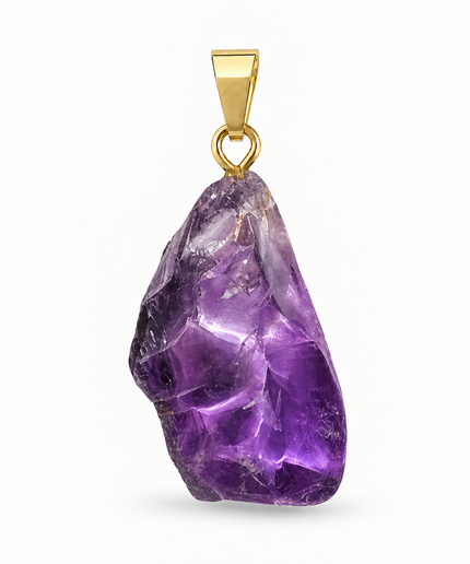 Amethyst Rohstein Kettenanhänger
