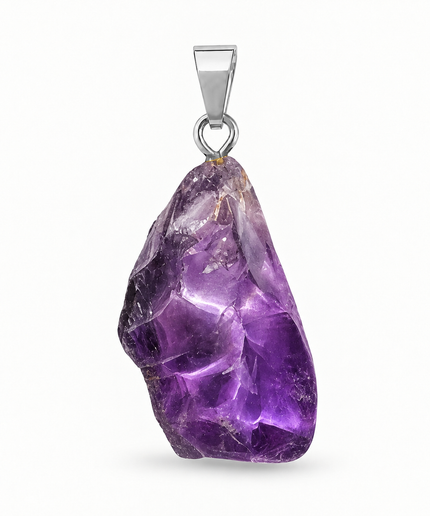 Amethyst Rohstein Kettenanhänger