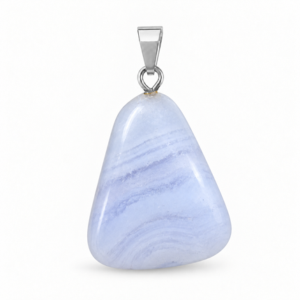 Blue Lace Agate (Blauer Chalcedon) Kettenanhänger