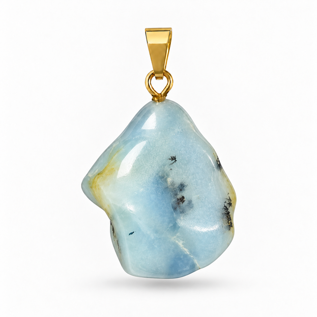 Chrysopal (Opal blau) Kettenanhänger