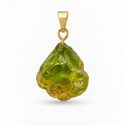 Peridot Rohstein Kettenanhänger