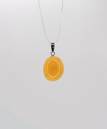 Orangencalcit Kettenanhänger