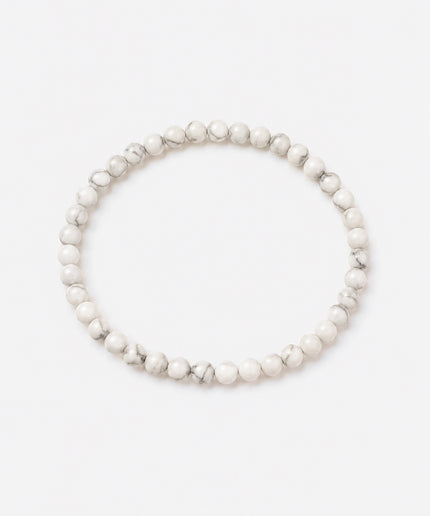 Magnesit Armband (4mm Perlen)