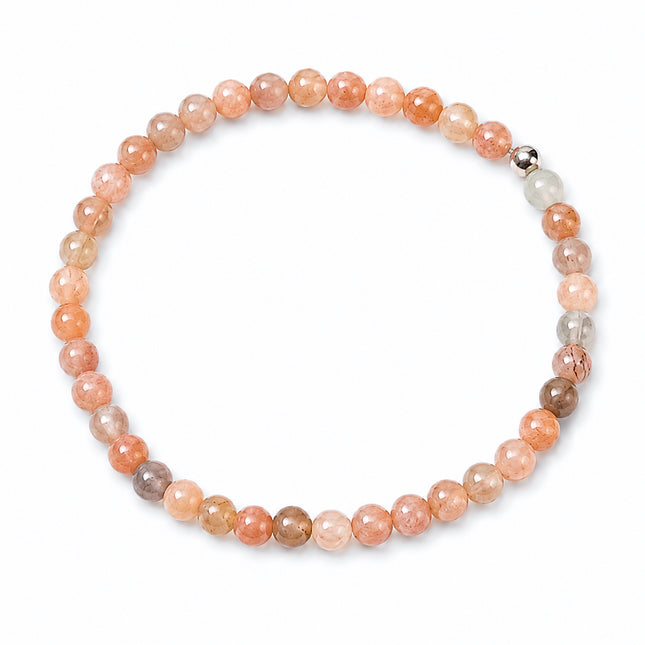 Mondstein Perlenarmband (4-8mm Perlen)