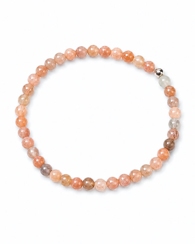 Mondstein Perlenarmband (4-8mm Perlen)