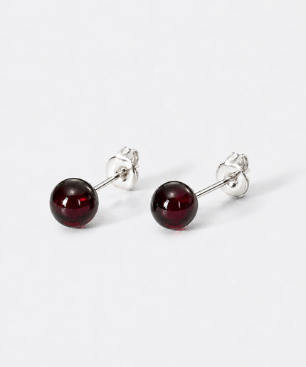 Granat Ohrstecker