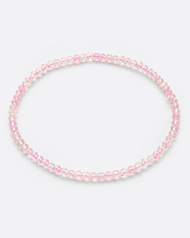 Rosenquarz Armband facettiert