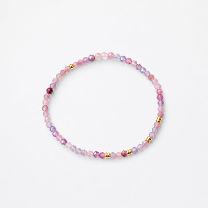 Roter Turmalin (Rubellit) - Armband facettiert