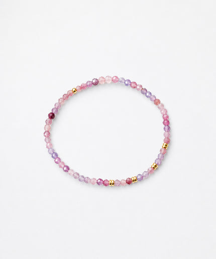 Roter Turmalin (Rubellit) - Armband facettiert
