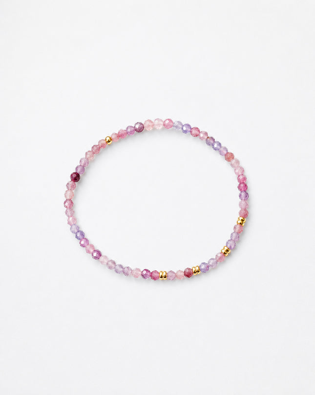 Roter Turmalin (Rubellit) - Armband facettiert
