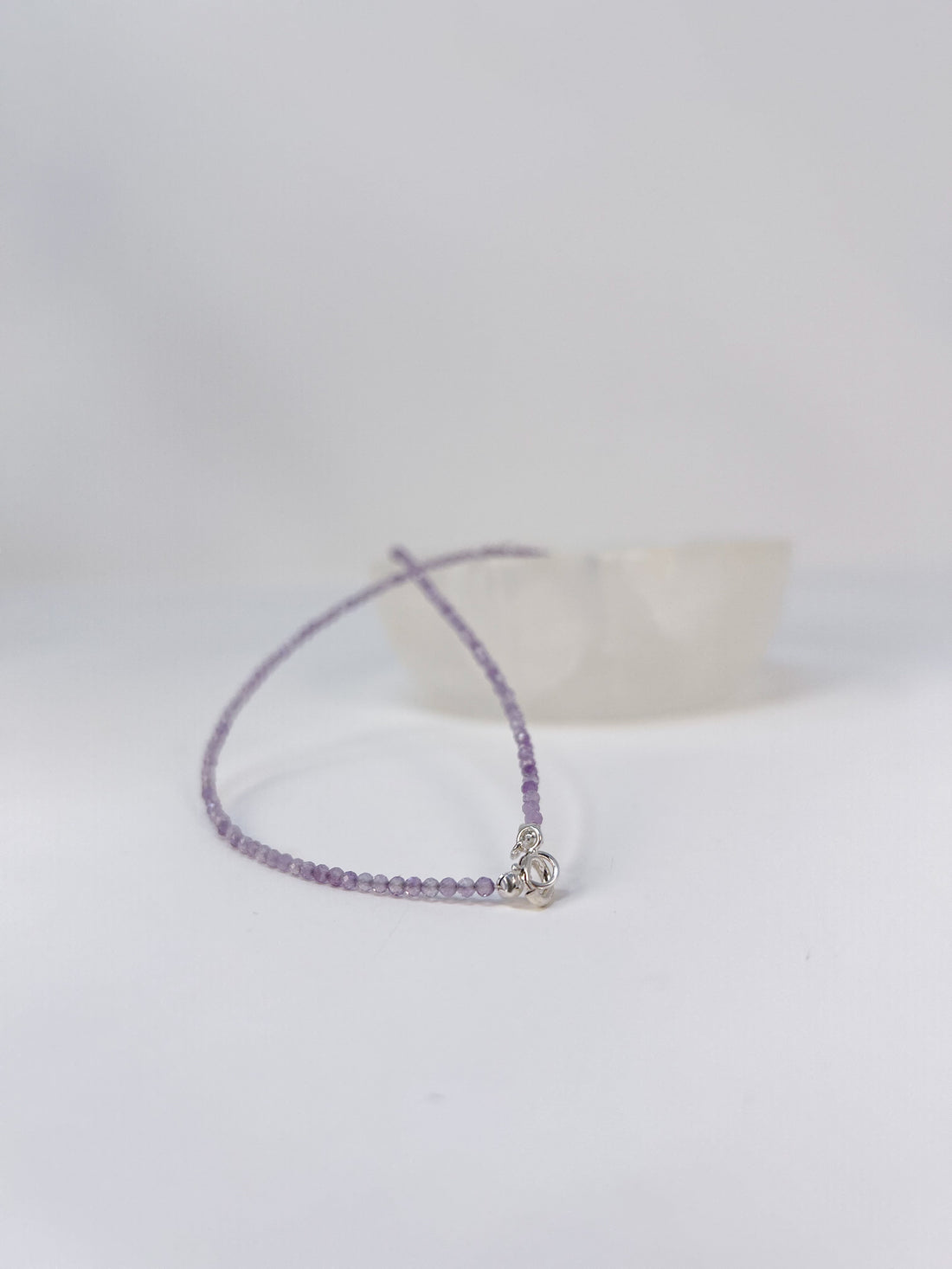 Amethyst facettierte Halskette - Hell