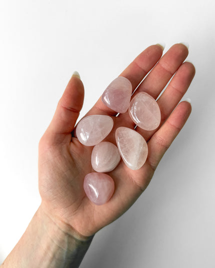 Rosenquarz Trommelstein (AA Qualität)