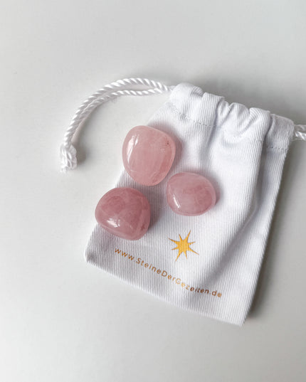 Rosenquarz Trommelstein (AA Qualität)