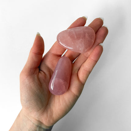 Rosenquarz Trommelstein (AA Qualität)