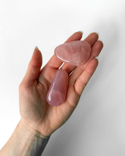 Rosenquarz Trommelstein (AA Qualität)