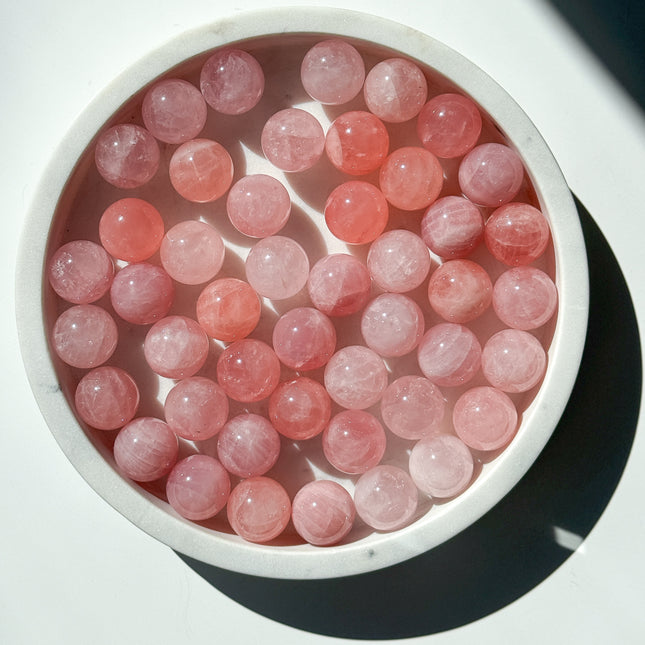 Rosenquarz Kugeln (AAA Qualität)