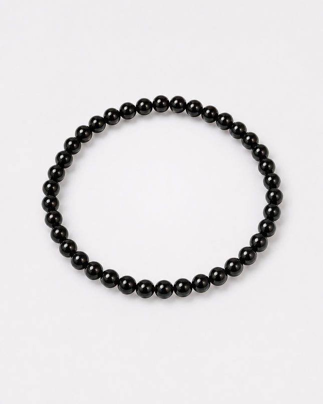 Turmalin Schörl - Perlenarmband (4-8mm Perlen)