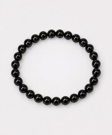 Turmalin Schörl - Perlenarmband (4-8mm Perlen)