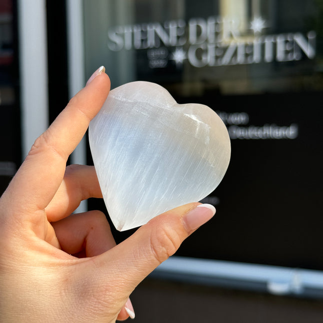 Selenit Herz (ca. 65-70 mm)