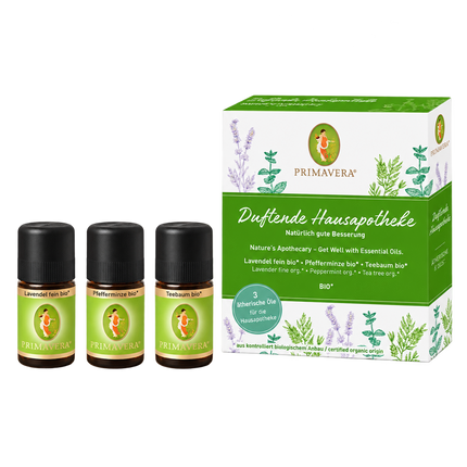 Duftende Hausapotheke Set von Primavera, 3 x 5 ml