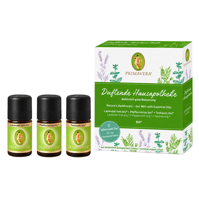 Duftende Hausapotheke Set von Primavera, 3 x 5 ml