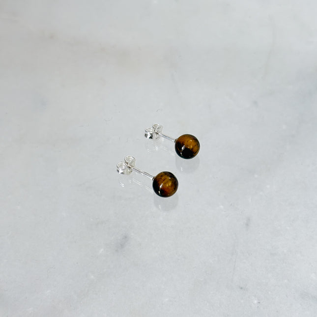 Tigerauge Ohrstecker