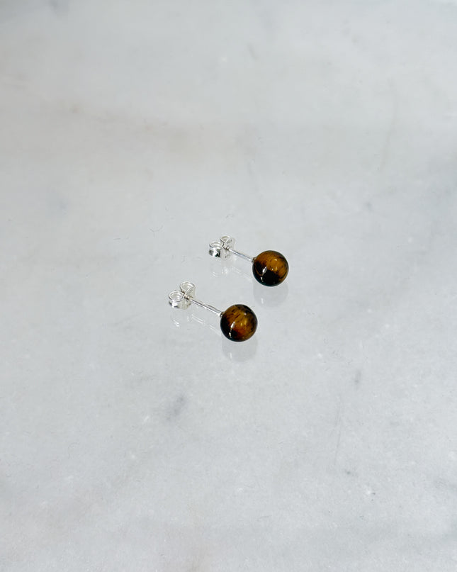 Tigerauge Ohrstecker