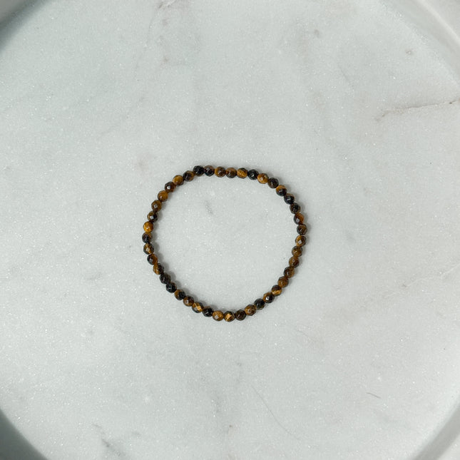 Tigerauge Armband facettiert
