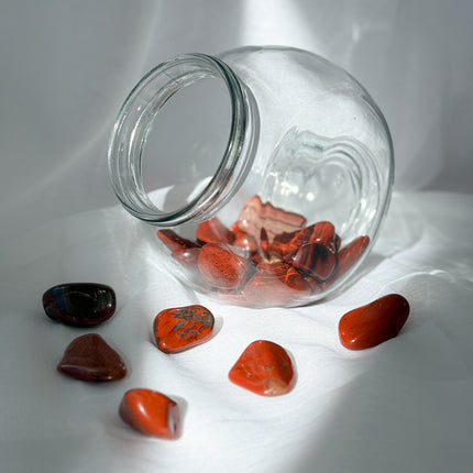 Jaspis rot Trommelstein