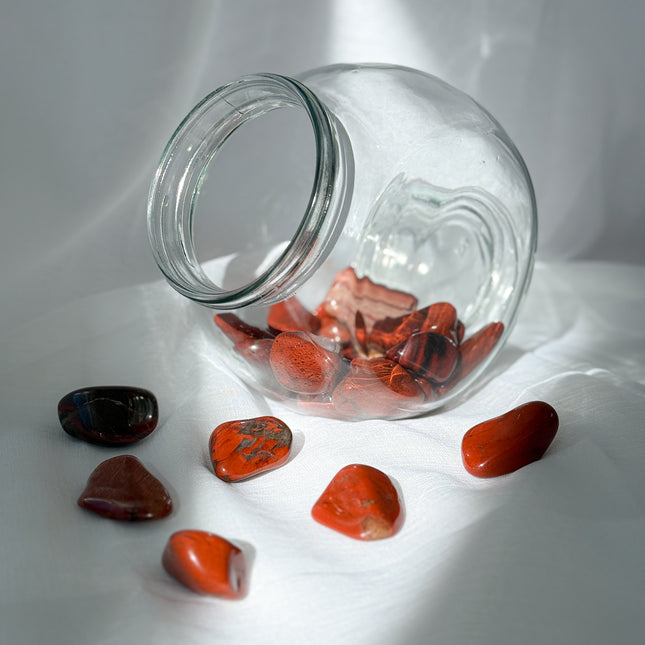 Jaspis rot Trommelstein