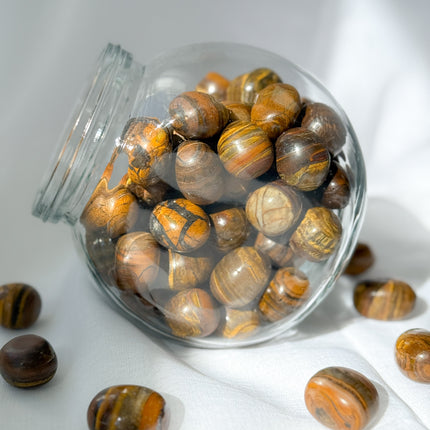 Tigereisen Trommelstein (Lollipop-Form)